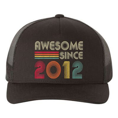 Awesome Since 2012 10th Birthday Retro Yupoong Adult 5-Panel Trucker Hat