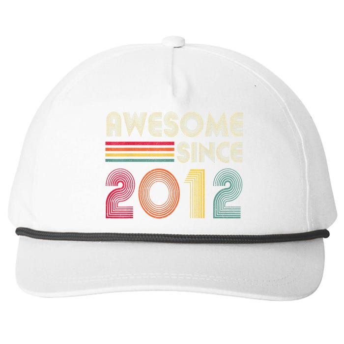 Awesome Since 2012 10th Birthday Retro Snapback Five-Panel Rope Hat