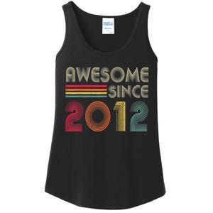 Awesome Since 2012 10th Birthday Retro Ladies Essential Tank