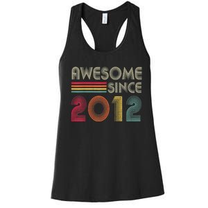 Awesome Since 2012 10th Birthday Retro Women's Racerback Tank