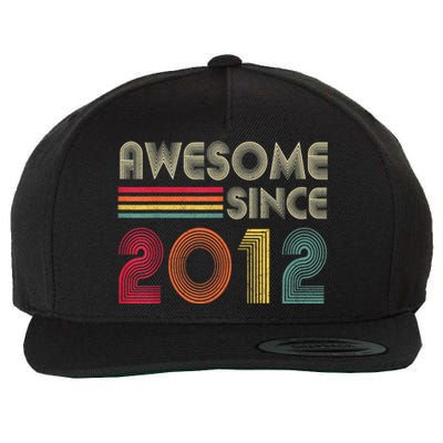 Awesome Since 2012 10th Birthday Retro Wool Snapback Cap