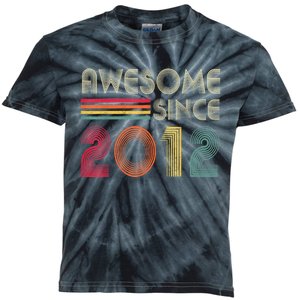 Awesome Since 2012 10th Birthday Retro Kids Tie-Dye T-Shirt