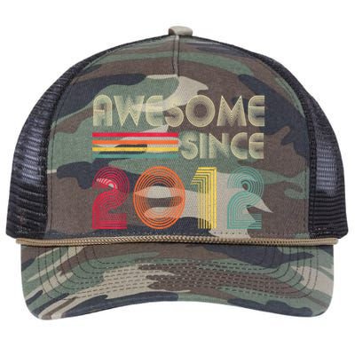 Awesome Since 2012 10th Birthday Retro Retro Rope Trucker Hat Cap