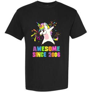 Awesome Since 2006 Unicorn 17 Years Old 17th Birthday Garment-Dyed Heavyweight T-Shirt