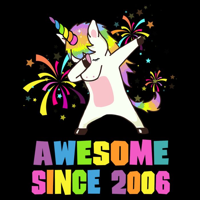 Awesome Since 2006 Unicorn 17 Years Old 17th Birthday Cooling Performance Crew T-Shirt
