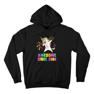 Awesome Since 2006 Unicorn 17 Years Old 17th Birthday Hoodie