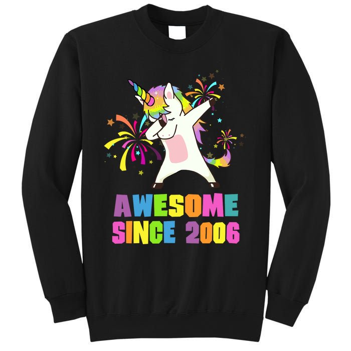 Awesome Since 2006 Unicorn 17 Years Old 17th Birthday Sweatshirt