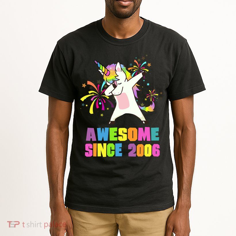 Awesome Since 2006 Unicorn 17 Years Old 17th Birthday Tall T-Shirt