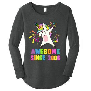 Awesome Since 2006 Unicorn 17 Years Old 17th Birthday Women's Perfect Tri Tunic Long Sleeve Shirt