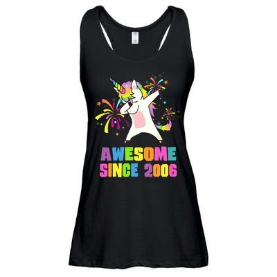 Awesome Since 2006 Unicorn 17 Years Old 17th Birthday Ladies Essential Flowy Tank