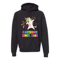 Awesome Since 2006 Unicorn 17 Years Old 17th Birthday Premium Hoodie