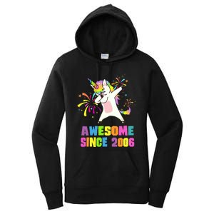 Awesome Since 2006 Unicorn 17 Years Old 17th Birthday Women's Pullover Hoodie