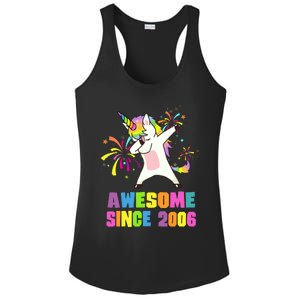 Awesome Since 2006 Unicorn 17 Years Old 17th Birthday Ladies PosiCharge Competitor Racerback Tank