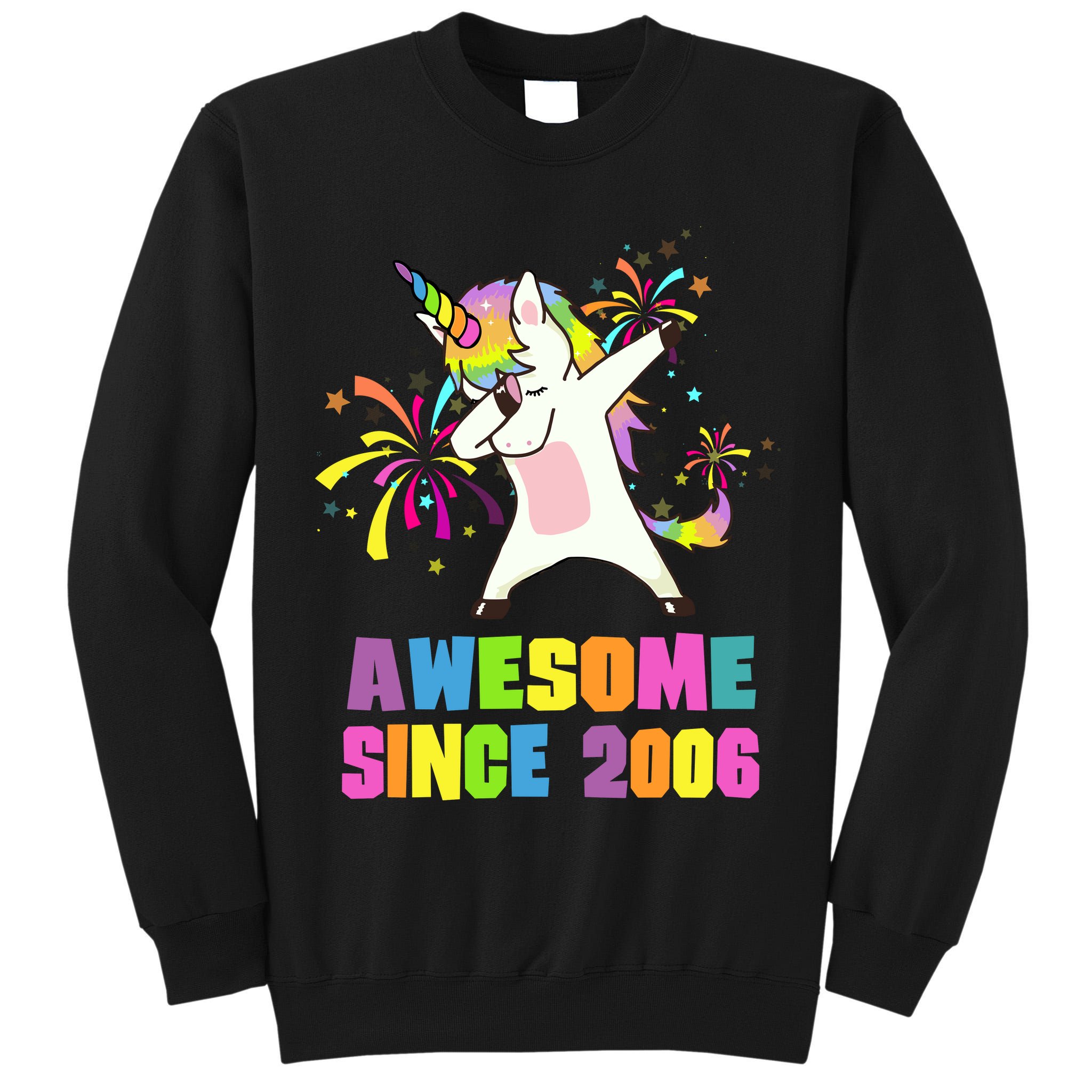 Awesome Since 2006 Unicorn 17 Years Old 17th Birthday Tall Sweatshirt