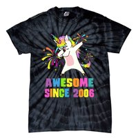 Awesome Since 2006 Unicorn 17 Years Old 17th Birthday Tie-Dye T-Shirt