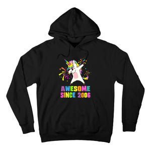 Awesome Since 2006 Unicorn 17 Years Old 17th Birthday Tall Hoodie