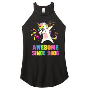 Awesome Since 2006 Unicorn 17 Years Old 17th Birthday Women's Perfect Tri Rocker Tank