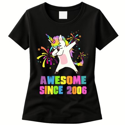 Awesome Since 2006 Unicorn 17 Years Old 17th Birthday Womens T-Shirt