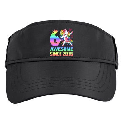 Awesome Since 2016 Unicorn 6th Birthday 6 Years Old Adult Drive Performance Visor