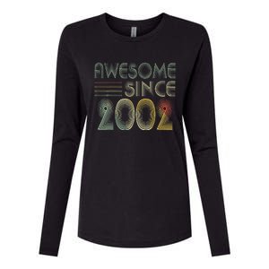 Awesome Since 2002 Limited Edition 21 Year Old 21st Birthday Womens Cotton Relaxed Long Sleeve T-Shirt