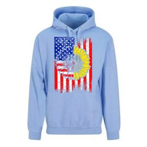 America Sunflower 4th Of July Usa American Flag Patriotic Great Gift Unisex Surf Hoodie