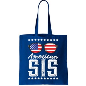 American Sis 4th Of July Sister Sunglasses Patriotism Gift Tote Bag