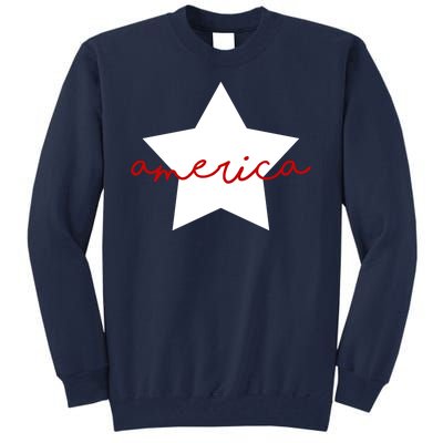 America Star 4th Of July Celebration Tall Sweatshirt