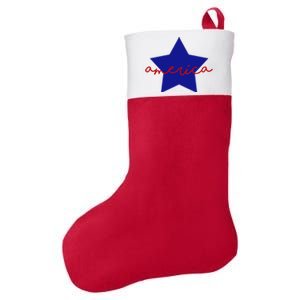 America Star 4th Of July Celebration Felt Holiday Christmas Stocking