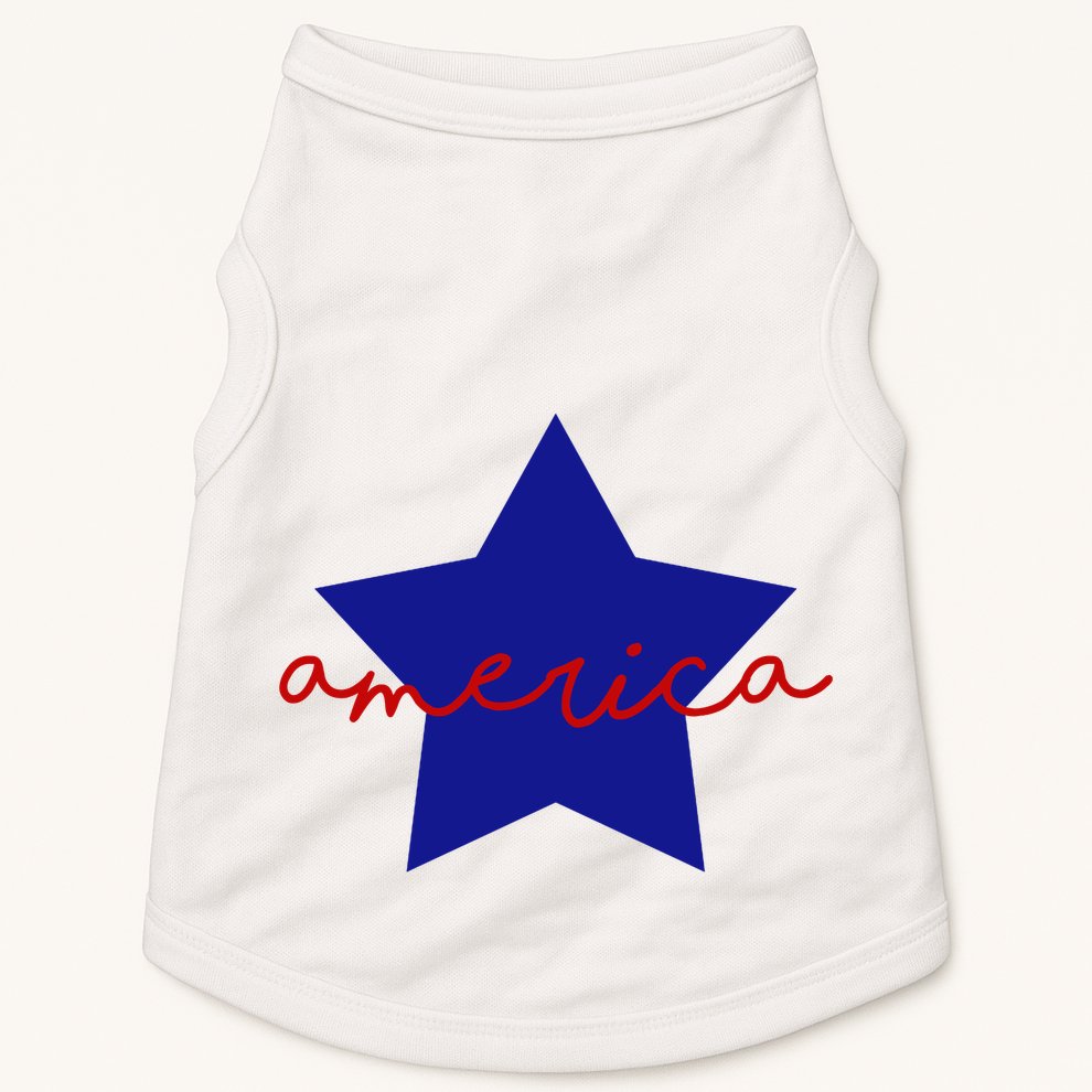 America Star 4th Of July Celebration Doggie Tank