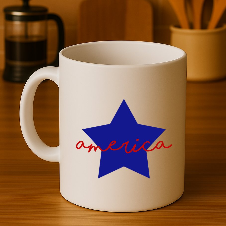 America Star 4th Of July Celebration Mug