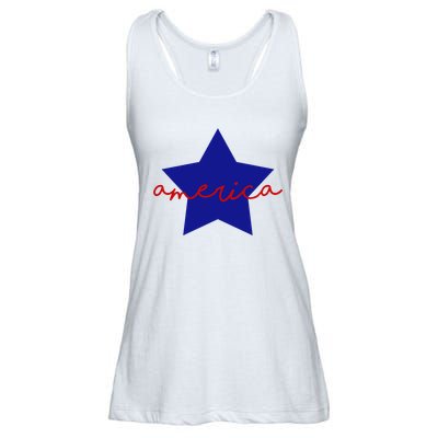 America Star 4th Of July Celebration Ladies Essential Flowy Tank