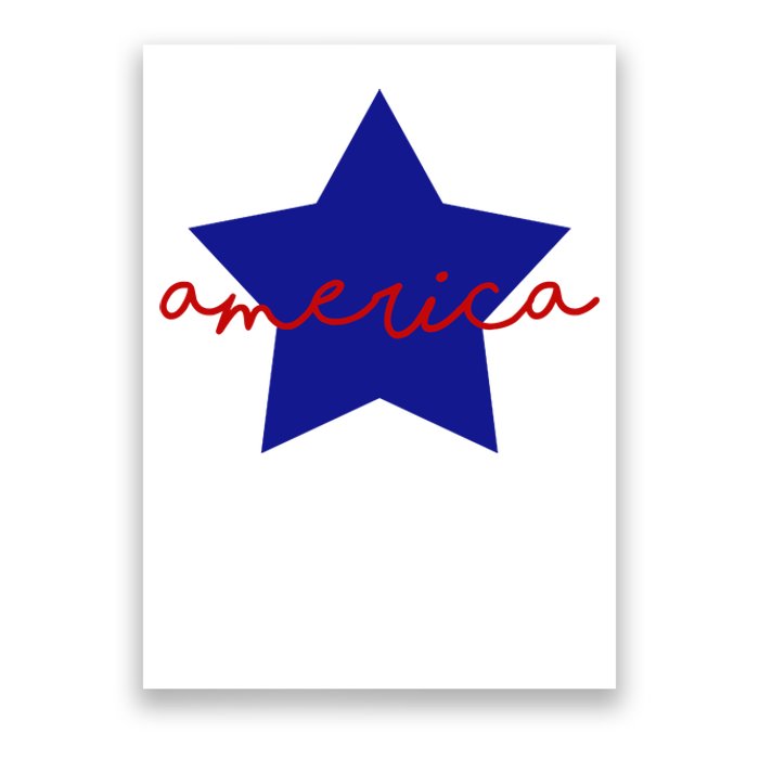 America Star 4th Of July Celebration Poster