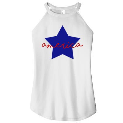 America Star 4th Of July Celebration Women’s Perfect Tri Rocker Tank