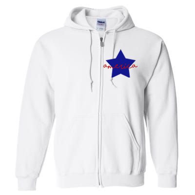 America Star 4th Of July Celebration Full Zip Hoodie