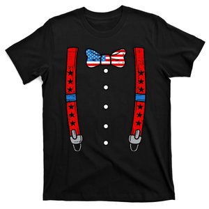 American Suspenders 4th Of July Costume T-Shirt