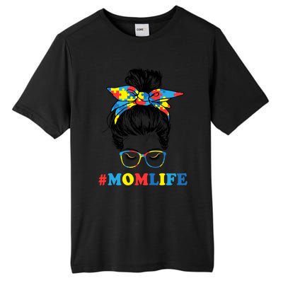 Autistic Son Autism Awareness Mom Life Cool Gift Mom Gift Tall Fusion ChromaSoft Performance T-Shirt