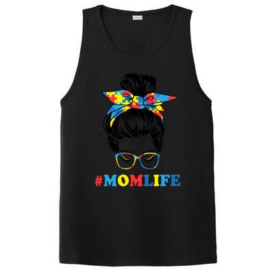 Autistic Son Autism Awareness Mom Life Cool Gift Mom Gift PosiCharge Competitor Tank