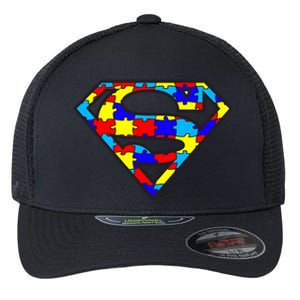 Autism Superhero Flexfit Unipanel Trucker Cap