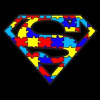 Autism Superhero Drawstring Bag