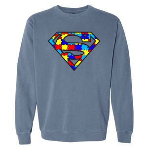 Autism Superhero Garment-Dyed Sweatshirt