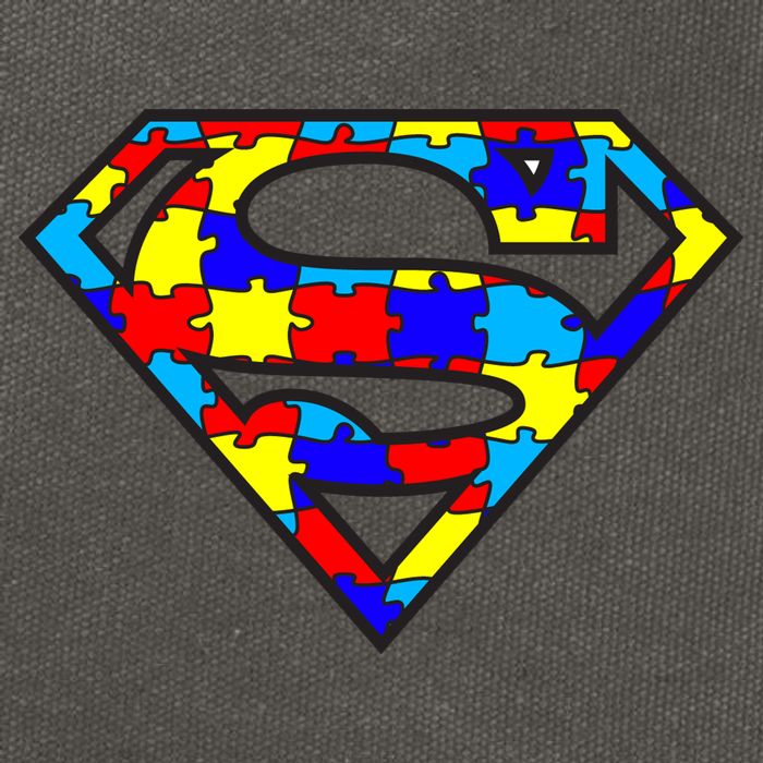 Autism Superhero Cotton Canvas Backpack