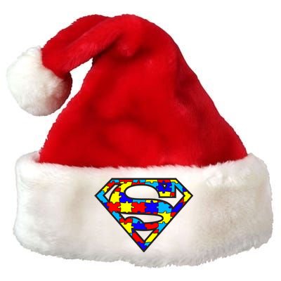 Autism Superhero Premium Christmas Santa Hat