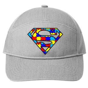 Autism Superhero 7-Panel Snapback Hat