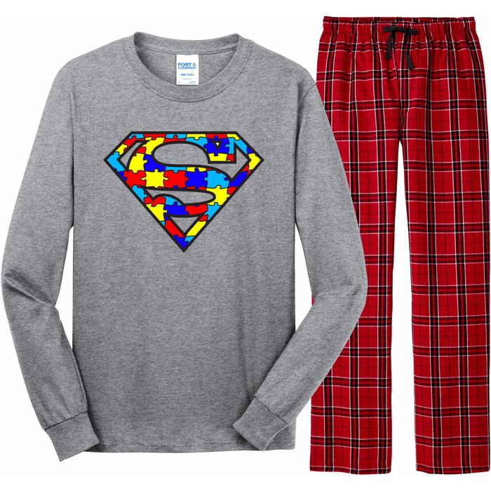 Autism Superhero Long Sleeve Pajama Set