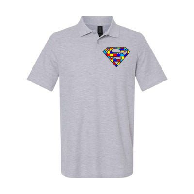 Autism Superhero Softstyle Adult Sport Polo