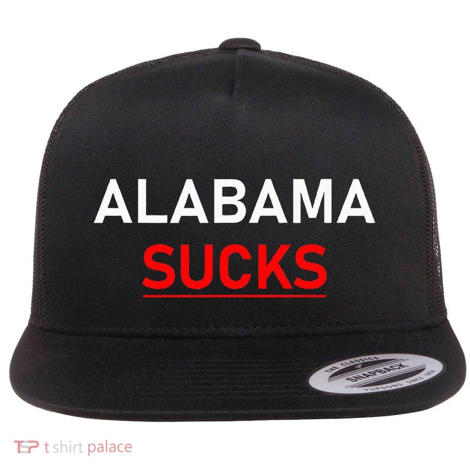 Alabama Sucks Flat Bill Trucker Hat