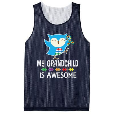 Autism Spectrum Awareness Grandchild Support Mesh Reversible Basketball Jersey Tank