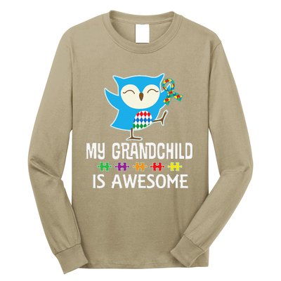 Autism Spectrum Awareness Grandchild Support Long Sleeve Shirt