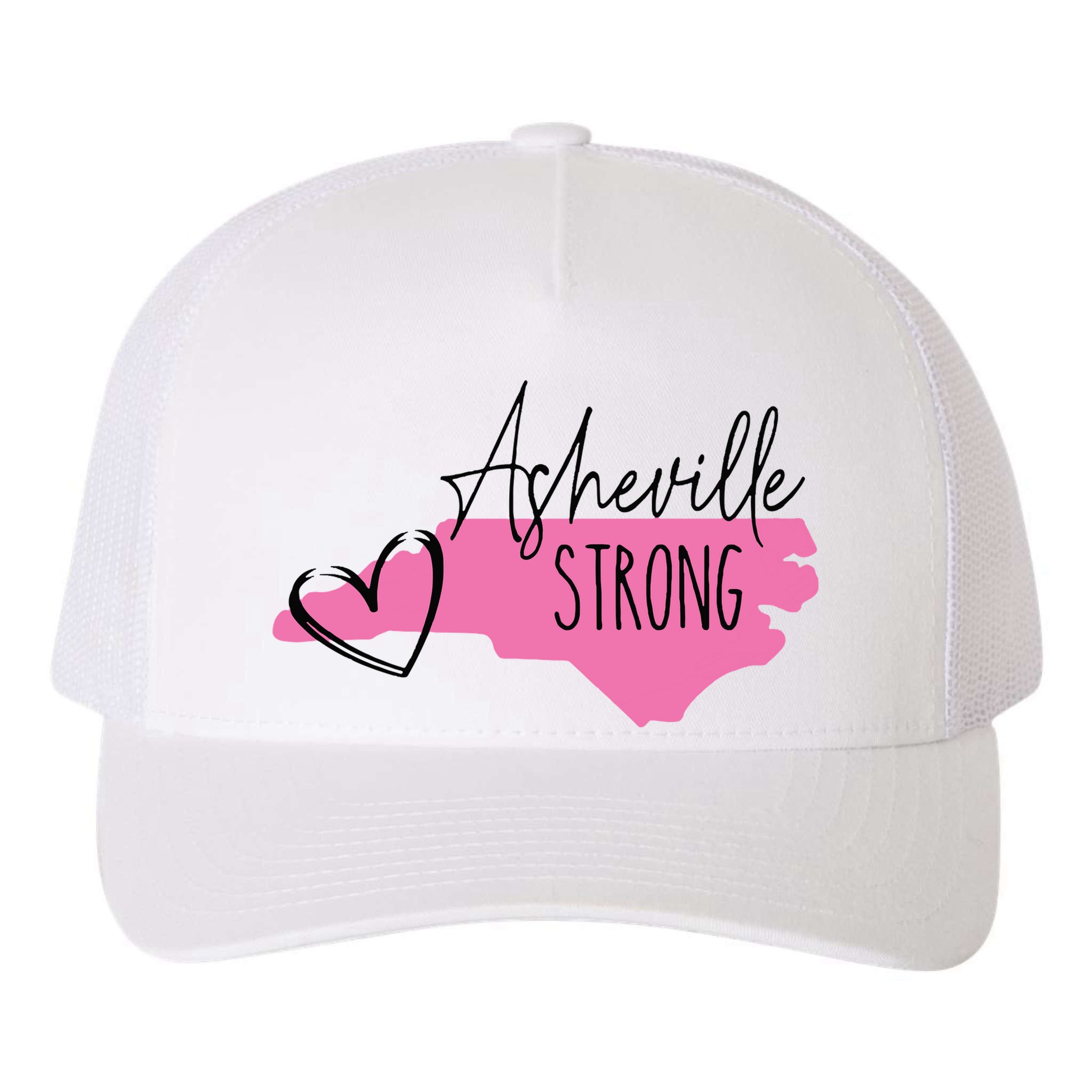 Asheville Strong Yupoong Adult 5-Panel Trucker Hat