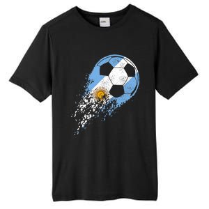 Argentina Soccer Argentinian Flag Pride Soccer Player Tall Fusion ChromaSoft Performance T-Shirt